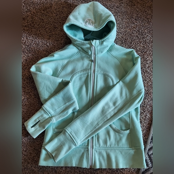 Lululemon Scuba Hoodie Women's Size 8 Mint Green - Picture 5 of 5